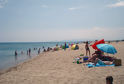Swimming at Leucate